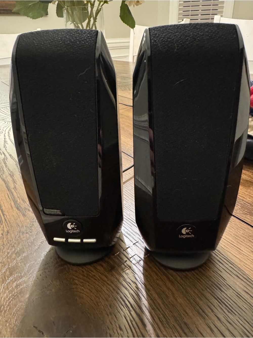 Logitech Black Desktop Speaker Pair with Front Controls